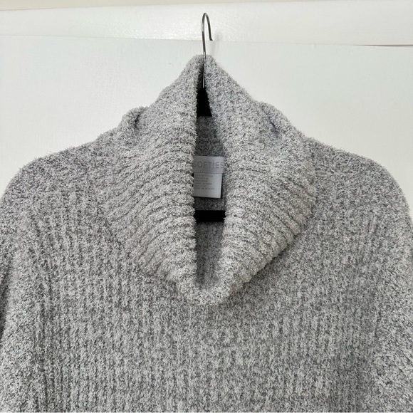 Softies Marshmallow Slouch Turtleneck Lounger Dress Womens Gray Ribbed - Picture 5 of 10